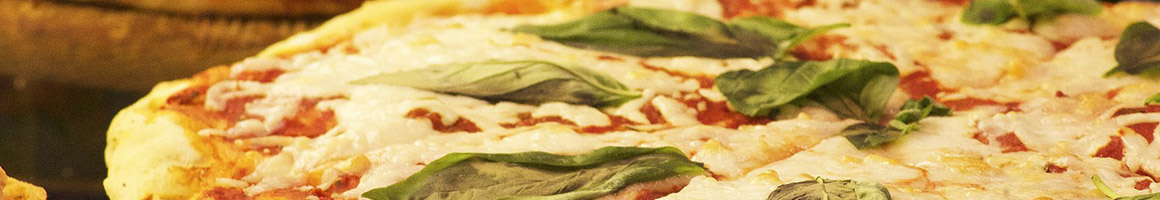 Eating Italian Pizza at Amore Pizzeria & Italian Kitchen restaurant in Armonk, NY.